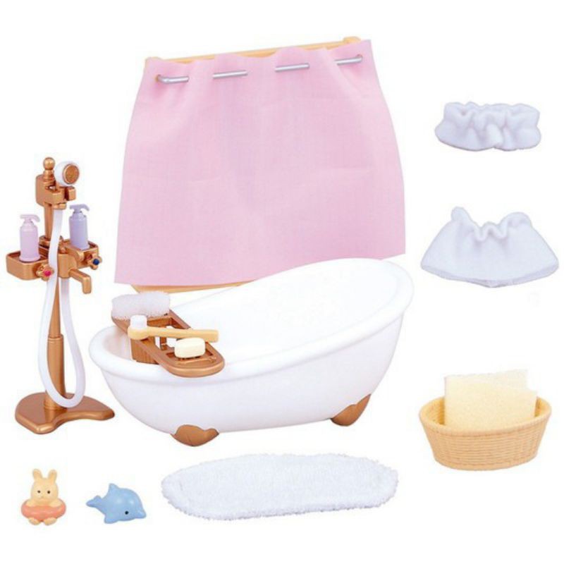 sylvanian-families-bath-amp-shower-set-ซิลวาเนียน-แฟมิลี่-ชุดอาบน้ำสำหรับซิลวาเนียน