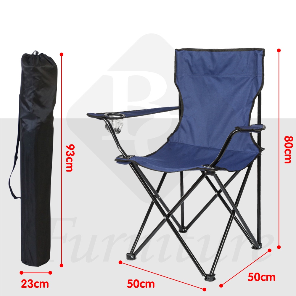 camping-folding-chair-เก้าอี้สนาม-แค้มปิ้ง-folding-chair-blue