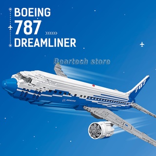 บล็อคตัวต่อเครื่องบิน รูปเครื่องบิน ผู้โดยสาร The Boeing 787 80009