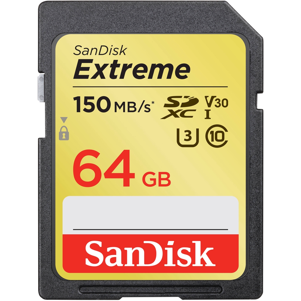 ภาพสินค้าSanDisk Extreme SD Card 128GB, 64GB, 32GB ความเร็ว อ่าน 150MB/s* เขียน 70MB/s* เมมโมรี่ การ์ด แซนดิส กล้องถ่ายรูป DSLR จากร้าน sjcam_officialstore บน Shopee ภาพที่ 4