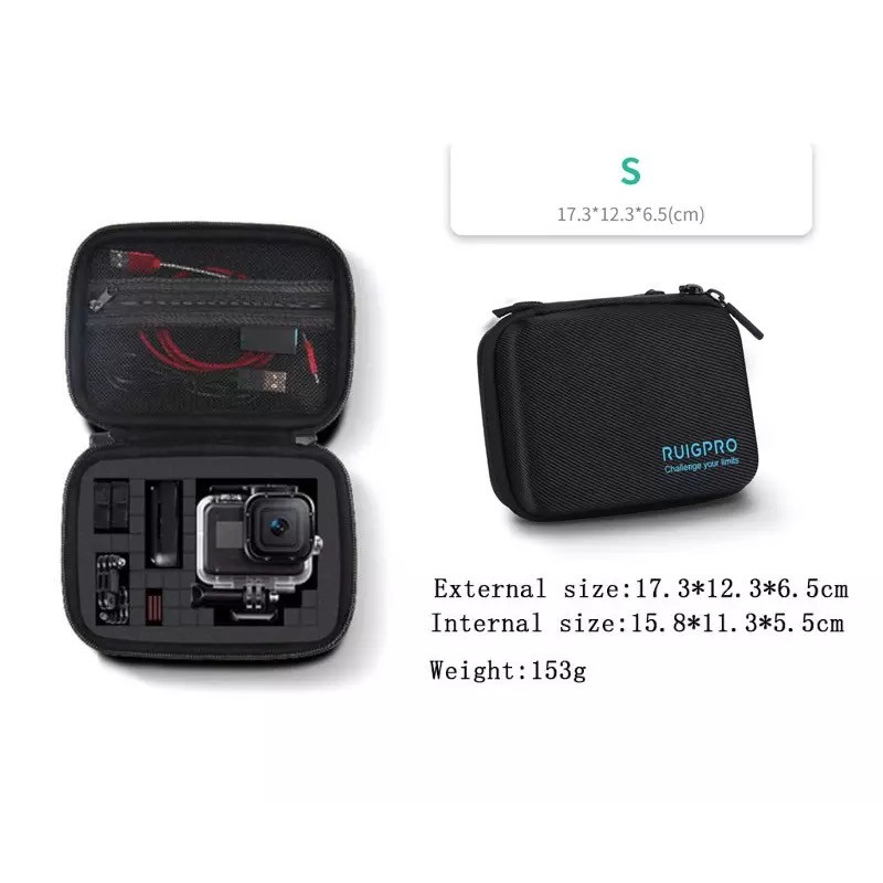 กระเป๋ากล้อง GoPro DIY Ruigpro Portable Case Accessory Storage Bag for ...