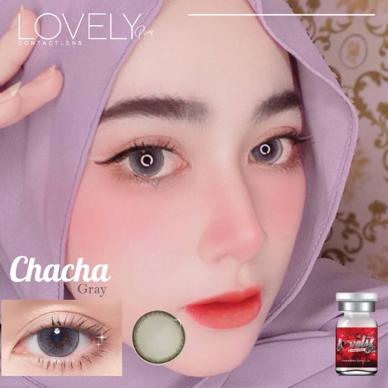 chacha-love-gray-รุ่นตัดขอบสีเทาฉ่ำนัว-ขนาดโตกว่าตา-ใส่สวย