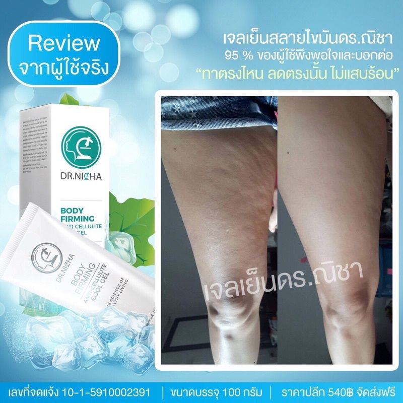 ส่งฟรี-เจลสลายไขมัน-ดร-ณิชา-เจลเย็นลดกระชับสัดส่วน-dr-nicha-ตัวช่วยหุ่นเป๊ะ