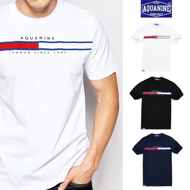 aquanine-เสื้อยืด-tshirt-line-สีขาว
