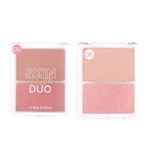 Mei Linda Skin Blush Duo #MC5085 : meilinda เมลินดา สกิน บลัช ดูโอ้ x 1 ชิ้น beautybakery