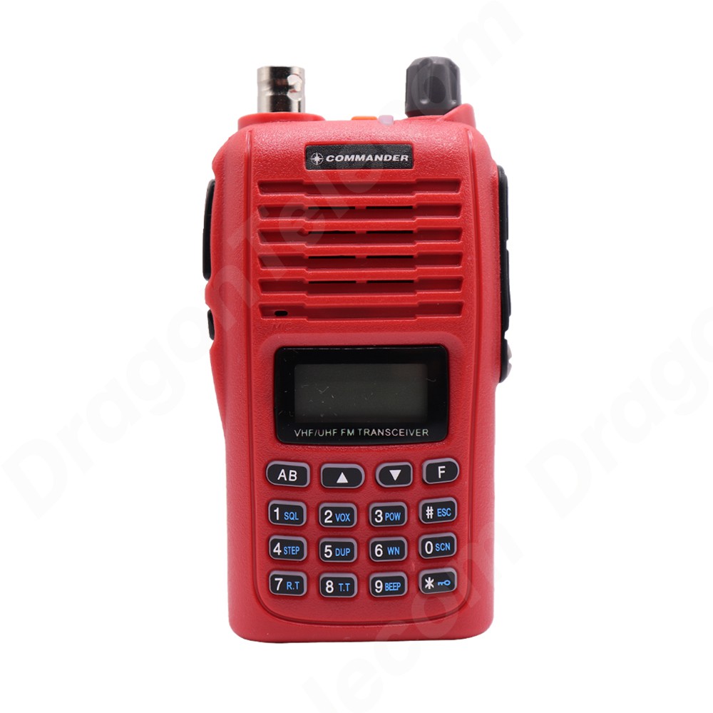วิทยุสื่อสารเครื่องแดง-commander-cb88s-ความถี่วิทยุประชาชน-หน้าจอโชว์-2-บรรทัด-2-ย่านความถี่-136-174-240-260-mhz