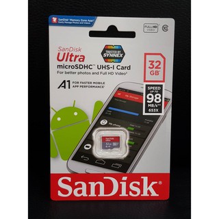 ภาพหน้าปกสินค้าMemory Card Micro SDXC 32 GB Class 10 ยี่ห้อ Sandisk ที่เกี่ยวข้อง