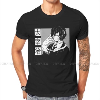 เสื้อยืดผ้าฝ้ายพิมพ์ลายขายดี เสื้อยืดคอกลม พิมพ์ลายอนิเมะ Osamu Dazai Bungo Stray Dogs Reasoning ขนาดใหญ่ สําหรับผู้ชาย