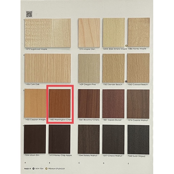แผ่นลามิเนต Splendor SP 1430 Washington Cherry ขนาด 80x120 ซม. หนา 0.7 ...