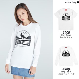 เสื้อยืด African Grey รุ่น  เสื้อยืดสีขาว WOLFHOUND รุ่น WH