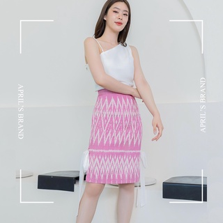 ภาพหน้าปกสินค้าAPRIL\'S | Rum-Poei Skirt (Pink)  กระโปรงผ้าฝ้ายทอมือ รุ่นรำเพย ที่เกี่ยวข้อง