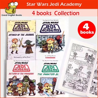พร้อมส่ง  ชุดหนังสือการ์ตูนภาษาอังกฤษ Star Wars Jedi Academy  4 Books Collection