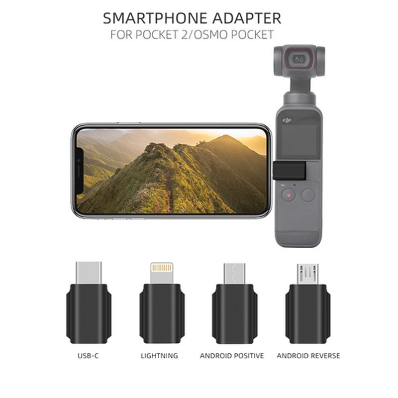 ภาพหน้าปกสินค้าอะแดปเตอร์สมาร์ทโฟน สําหรับ DJI Pocket 2 กระเป๋า IOS Lightning Micro USB-C Android จากร้าน 3cboutique.th บน Shopee
