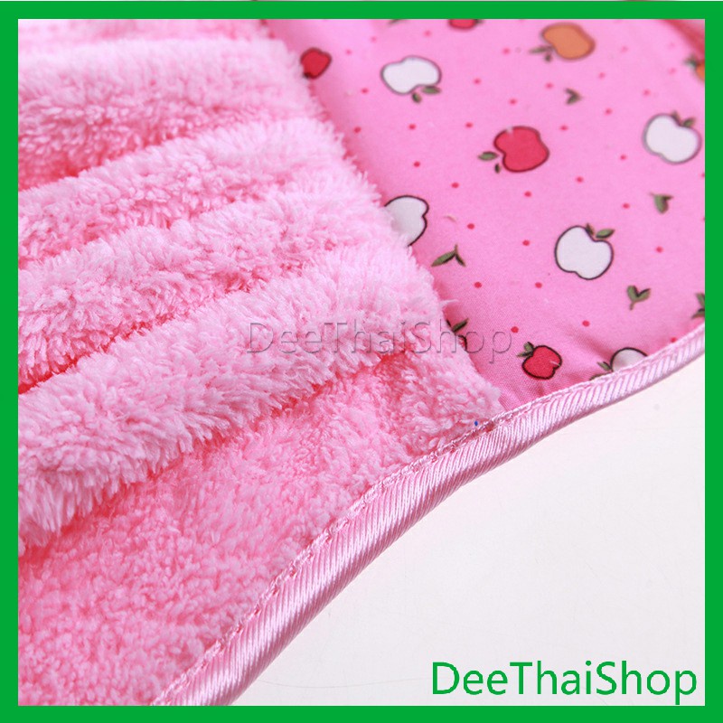 deethai-ผ้าขนหนูขนเช็ดมือ-สีสันสดใส่-ผ้าเช็ดมือเด็ก-coral-fleece-towel