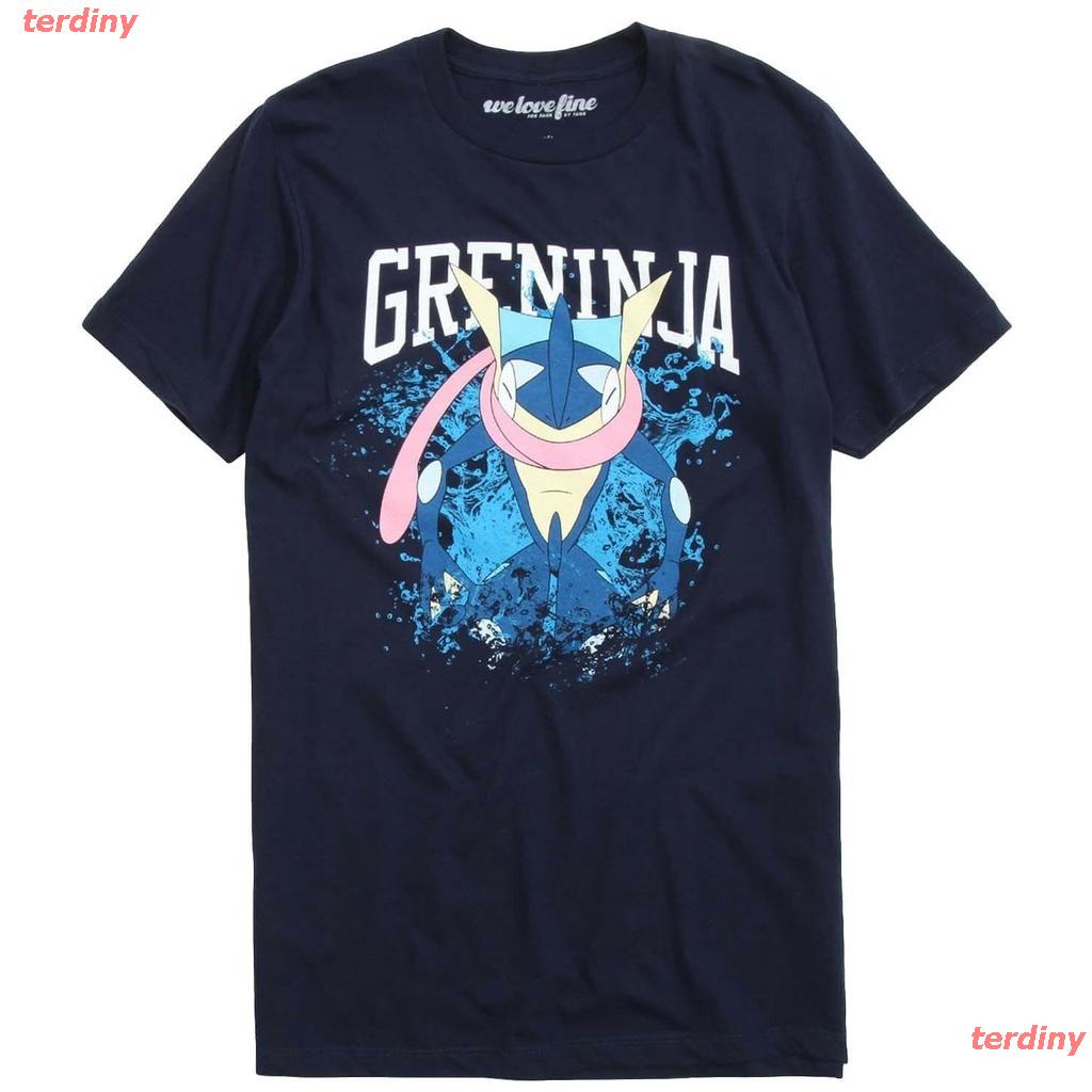 เกาหลีแฟชั่นterdiny-โปเกมอนเสื้อยืดถักฤดูร้อน-เสื้อยืดพิมพ์ลายกราฟฟิคกราฟฟิค-pokemon-greninja-แฟชั่นสําหรับผู้ชาย-pokemo