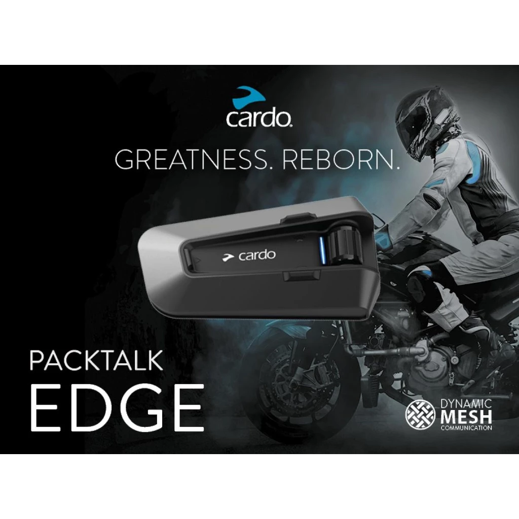 cardo PACKTALK EDGE หูฟังบลูทูธติดหมวกกันน็อค