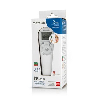 Microlife infrared themometer NC200เครื่องวัดไข้ทางหน้าผาก มีแสงนำ วัดง่าย