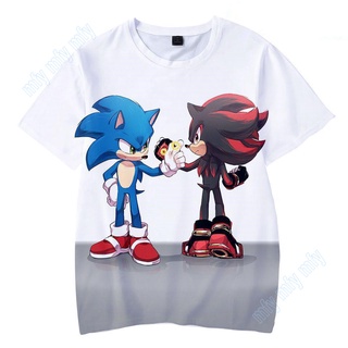 ภาพหน้าปกสินค้าเสื้อยืด พิมพ์ลายการ์ตูน Sonic The Hedgehog สําหรับเด็กผู้ชาย ที่เกี่ยวข้อง