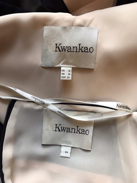 kwankao-แท้-100-ellipses-set-top-with-skirt-aw14-nude-black-ซักเก็บ-us2-uk6-eu34