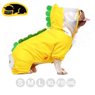 💖พร้อมส่ง💖C167 เสื้อกันฝนสุนัข YellowGodzy ก็อดซี เสื้อผ้าสัตว์เลี้ยง สินค้าส่งออกญี่ปุ่น กันเลอะหมาเตี้ย Corgi French