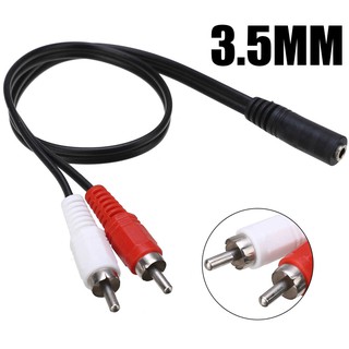 Startech Mufmrca 6-Inch 3.5Mm Female To 2 X Rca Male - Rca To Aux Y Stereo Splitter Cable, Black
