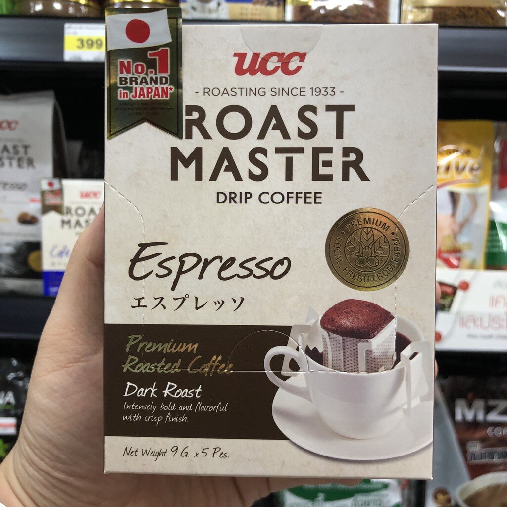 ภาพหน้าปกสินค้ายูซีซี กาแฟดริป โรสต์ มาสเตอร์ 9 กรัม x 5 ซอง UCC Roast Master Drip Coffee 9 g. x 5 Sachets จากร้าน bestsupermarket บน Shopee