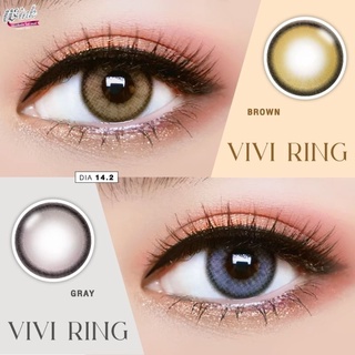 คอนแทคเลนส์ WinkLens Viviring(Gray,Brown) ค่าสายตา 0.00 ถึง -5.00