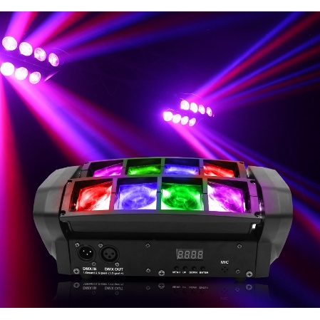 ไฟแฟลชเวที-40-วัตต์-ไฟเวที-ไฟแฟลช-ktv-แฟลช-led-light-bar-ไฟหัวเลเซอร์-led-mini-spider-light-หรือไฟแมงมุม