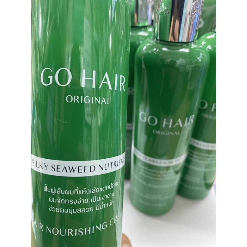 ภาพหน้าปกสินค้าโกแฮร์ขวดเขียว ซิลกี้สาหร่าย ซีวีส นูเทรี้ยน ขวดเขียว Gohair seeweed มี2ขนาด จากร้าน hairbeauty_online บน Shopee