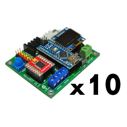 บอร์ดหุ่นยนต์ NanoBOT {PRO} ชุด 10 ตัว - Arduino Nano Robot | Shopee ...