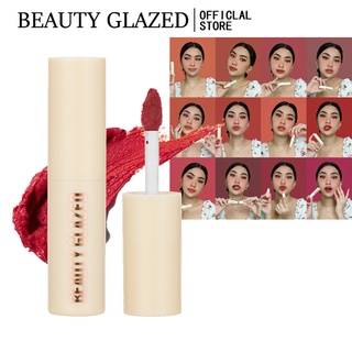 Beauty GLAZED ลิปสติก เนื้อแมตต์ กันน้ํา ไม่เหนียวเหนอะหนะ