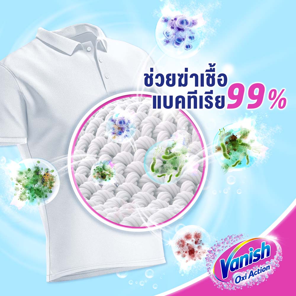 ภาพสินค้าVanish ผลิตภัณฑ์ขจัดคราบ ชนิดน้ำ สำหรับผ้าขาวและผ้าสี 1000 มลx3 (แพ็ค 3) จากร้าน supermarket บน Shopee ภาพที่ 3