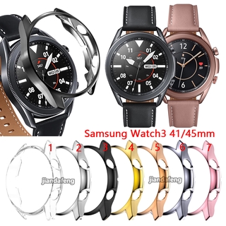 ภาพหน้าปกสินค้าเคสใสกันรอย TPU Electroplate สำหรับ Samsung Galaxy Watch 3 41mm 45mm ที่เกี่ยวข้อง