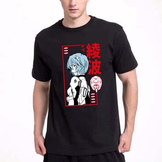 Rei Ayanami Evangelion เสื้อยืด ลายการ์ตูนอนิเมะญี่ปุ่น EVA สไตล์ฮาราจูกุ สําหรับผู้หญิง และผู้ชาย Y2k