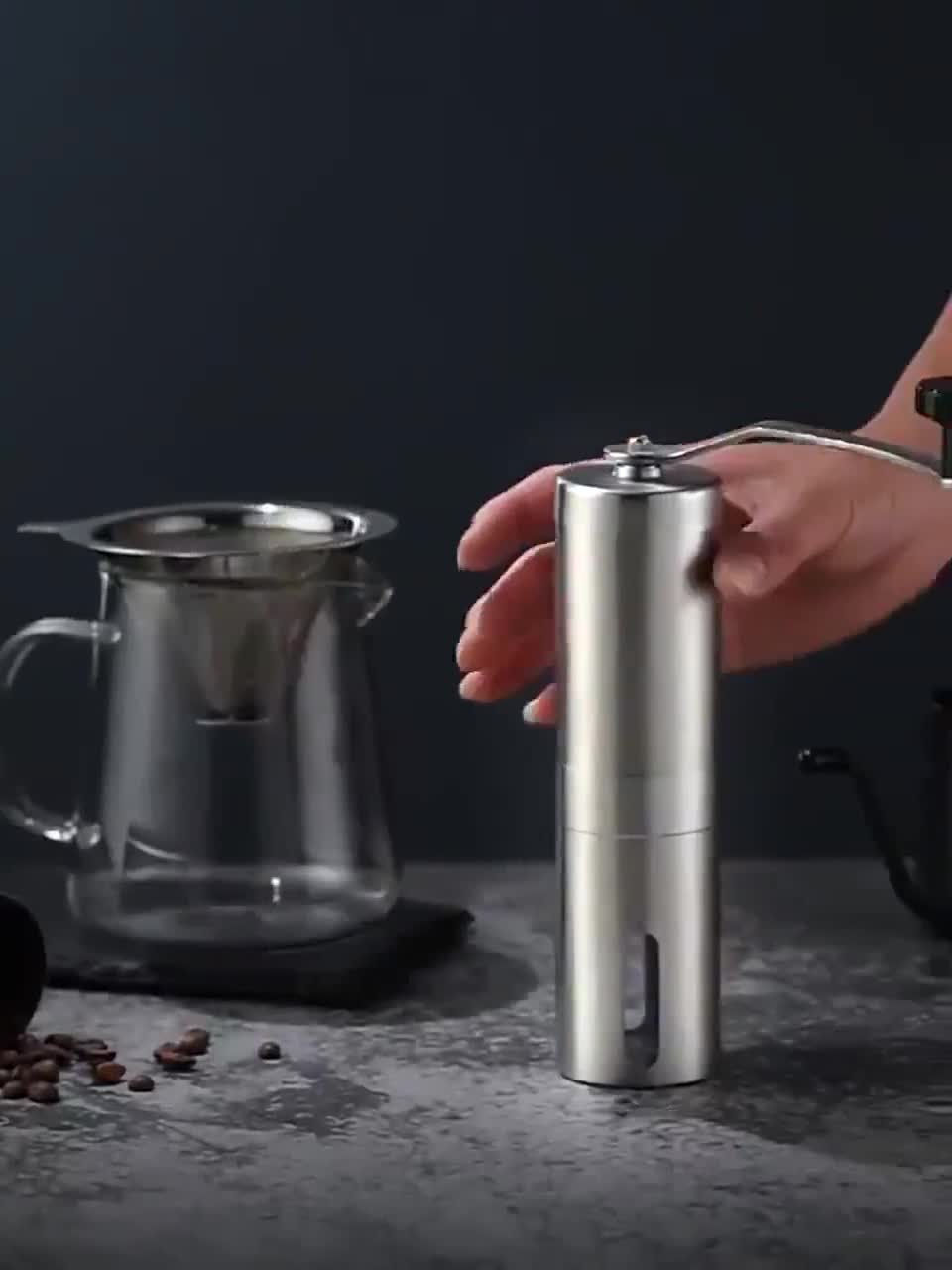 พร้อมส่ง-coffee-grinder-เครื่องบดกาแฟ-แบบมือหมุน-เครื่องบดเมล็ดกาแฟ-ที่บดกาแฟ-ที่บดเมล็ดกาแฟ-เครื่องบดเมล็ดกาแฟแบบพกพา
