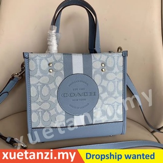 💯ของแท้ 🔥 Coach C8417 Dempsey Tote 22 กระเป๋าสะพายข้างผู้หญิง