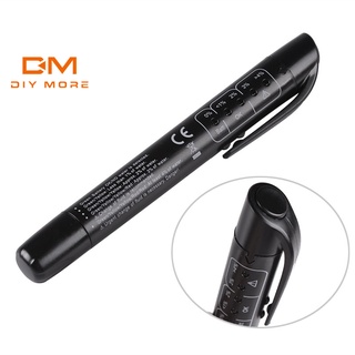 Diymore เครื่องมือวิเคราะห์คุณภาพน้ํามันเบรก ปากกาทดสอบของเหลว ไฟแสดงสถานะ LED สําหรับยานยนต์