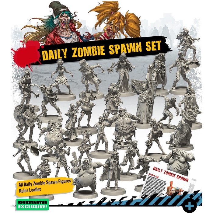 ภาพหน้าปกสินค้าZombicide (2nd Edition): Daily Zombie Spawn Set (Kickstarter Exclusive) จากร้าน boardgameheist บน Shopee