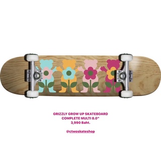 GRIZZLY GROW UP SKATEBOARD COMPLETE MULTI 8.0