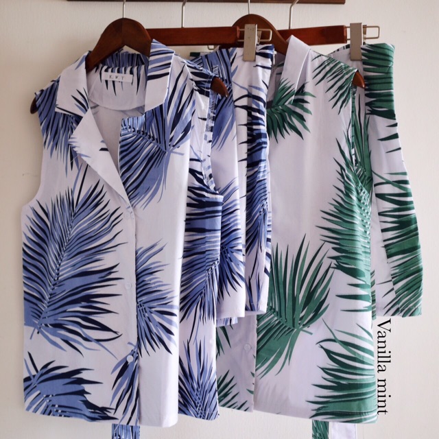 vanilla-mint-palm-leaves-set