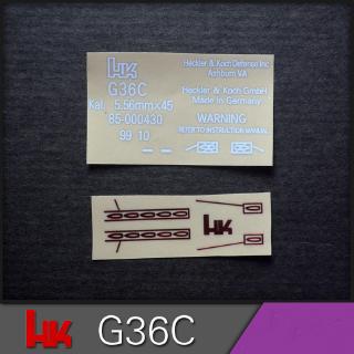 สติกเกอร์โลหะ 1 ชุด สําหรับ HK G36C