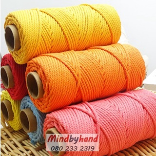 1mm/2mm/3mm/4mm/5mm/6mm White Cotton Cord Natural Beige Twisted Cord Rope  Craft Macrame String DIY Handmade Hom