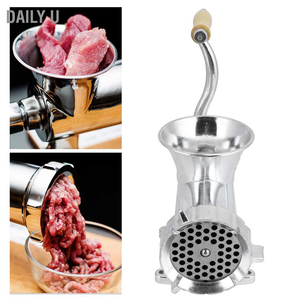 Daily U Manual Meat Grinder Aluminium Alloy Mincer Vegetable Grinding