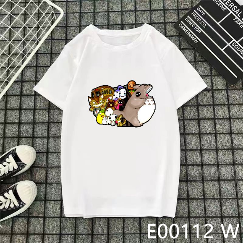 baju-bersedia-tshirt-besar-lembut-comel-lawa-kartoon-kawaii-jepun-anime-movie-spirited-away-my-neighbor-totoro-e00112-สไ