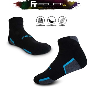 Felet SO-191 ถุงเท้ากีฬา - สีดํา