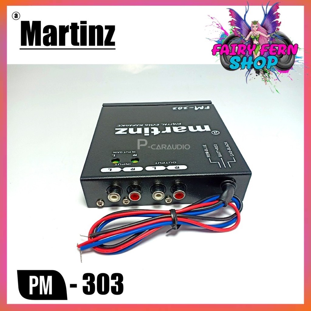 martinz-pm303-mic-karaoke-ปรีไมค์-pm-303-เสียงดี-ราคาถูก-ปรีปรับเสียง-ปรีแอมป์ติดรถยนต์-ปรีแอมป์-เครื่องเสียงรถยนต์