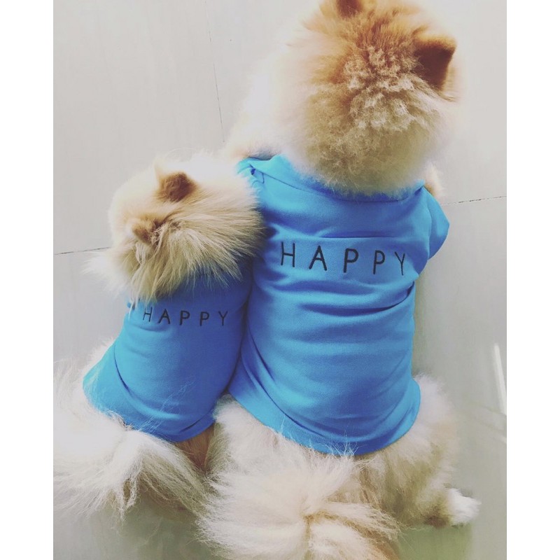 เสื้อโปโลน้องหมาน้องแมว-ปัก-happy