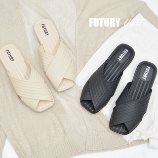 สินค้า [No.2003] แท้ 💯 FUTURY ® เปิดนิ้วเท้า ลดความอับชื้น แบบหรูหรา - รองเท้าเปิดส้น ส้นแบน