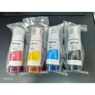 หมึกเติมแท้ 100% epson 003แบบไม่มีกล่อง สำหรับ L1110/L3100 /L3101/ L3110/ L3150 /L5190/ L4160