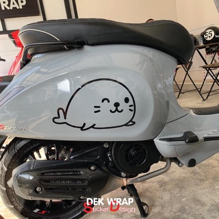 สติกเกอร์อุ๋งอุ๋ง ติดข้างรถVespa